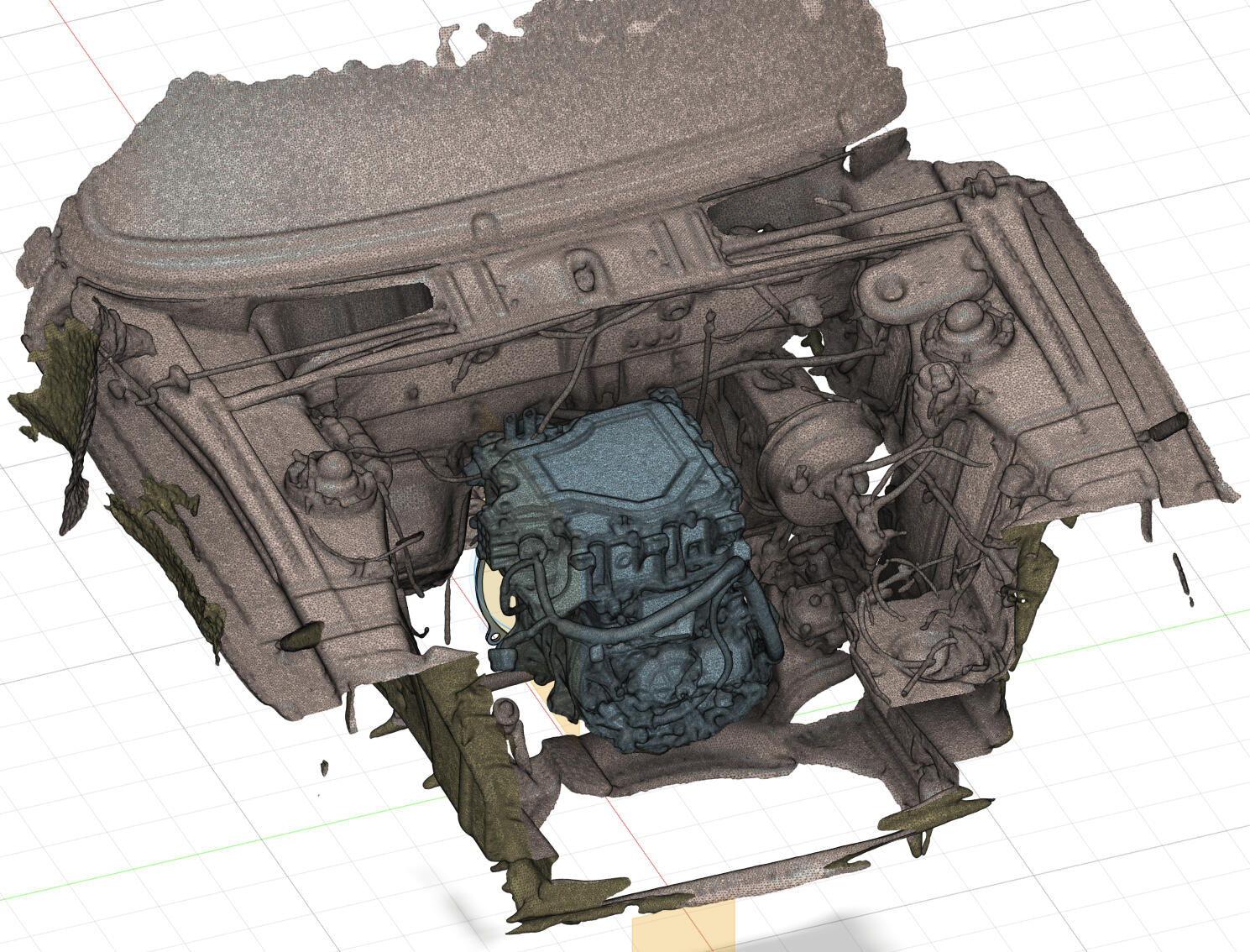 1971 BMW 2002 Engine Bay and Leaf Motor
